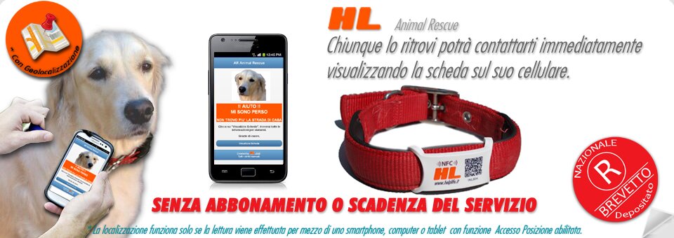 HL "animal rescue", la medaglietta tecnologica che protegge cani e gatti in caso di smarrimento